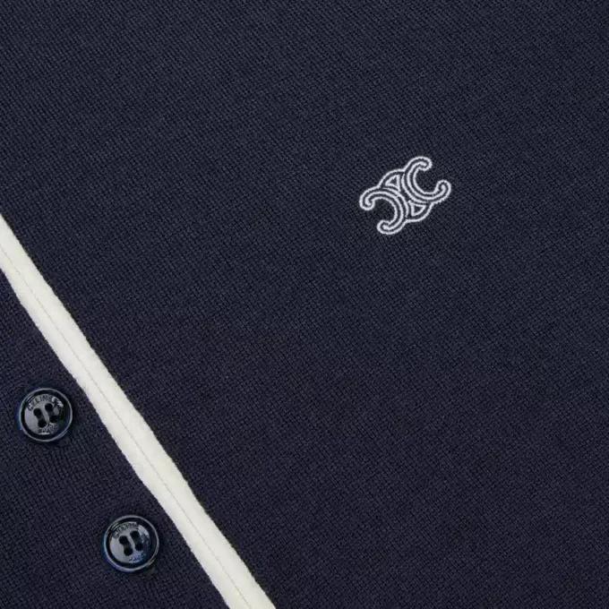 Maglione polo in fine cashmere e seta Maglione polo in fine cashmere e seta
