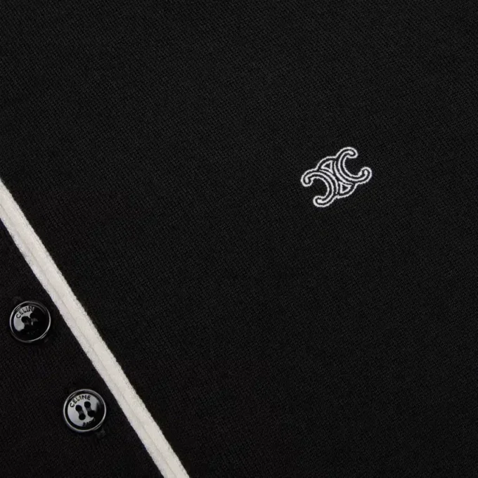 Maglione polo in fine cashmere e seta Maglione polo in fine cashmere e seta