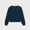Maglione polo in lana a righe Maglione polo in lana a righe