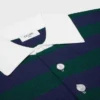 Maglione polo in lana a righe Maglione polo in lana a righe
