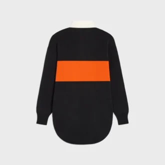 Maglione polo oversize in lana Maglione polo oversize in lana