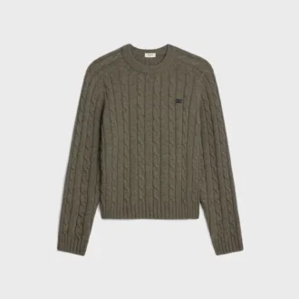 Maglione Triomphe in cashmere a trecce