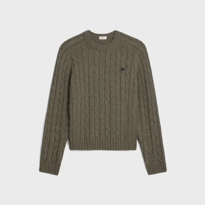 Maglione Triomphe in cashmere a trecce Maglione Triomphe in cashmere a trecce