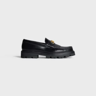 Margaret Loafer con Triomphe in pelle di toro lucida