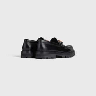 Margaret Loafer con Triomphe in pelle di toro lucida