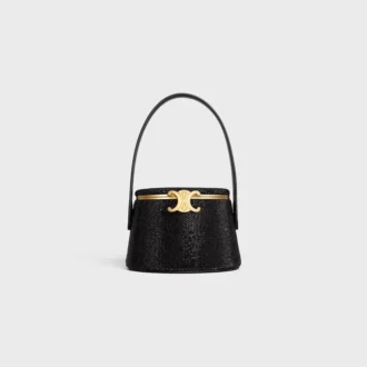 Minaudière CELINE Nina in pelle di vitello scamosciata con strass
