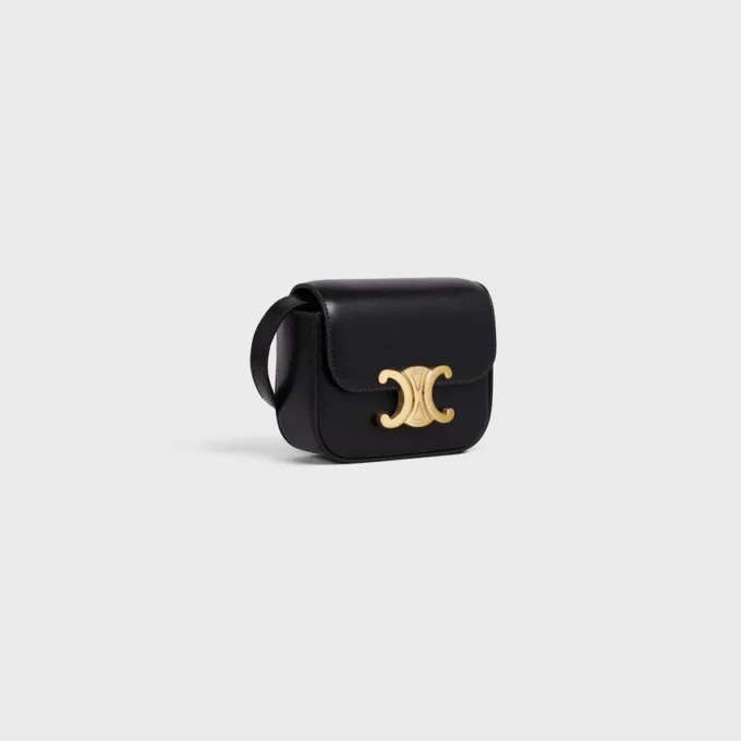 Mini Claude in pelle di vitello lucida Mini Claude in pelle di vitello lucida