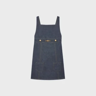 Miniabito a impero in denim Raw Wash
