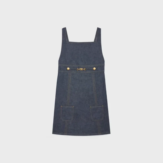 Miniabito a impero in denim Raw Wash Miniabito a impero in denim Raw Wash