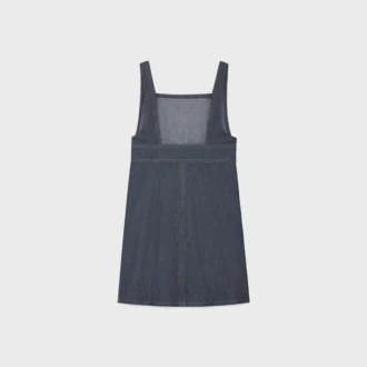 Miniabito a impero in denim Raw Wash