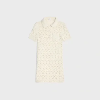 Miniabito in cotone pointelle