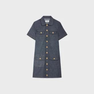 Miniabito in denim raw wash