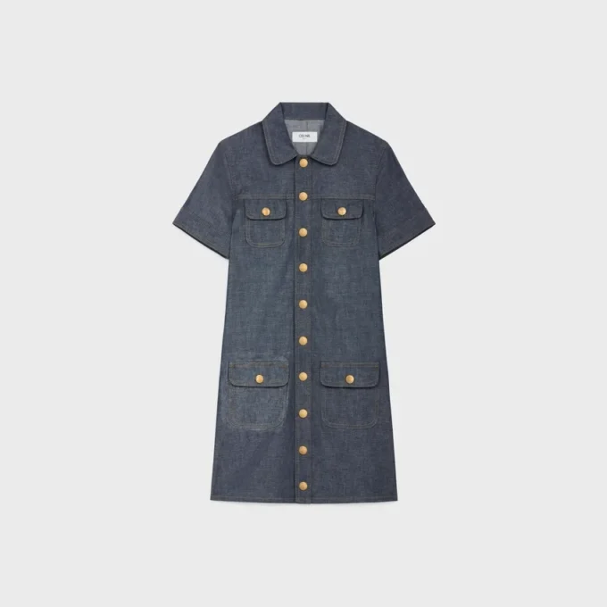 Miniabito in denim raw wash Miniabito in denim raw wash