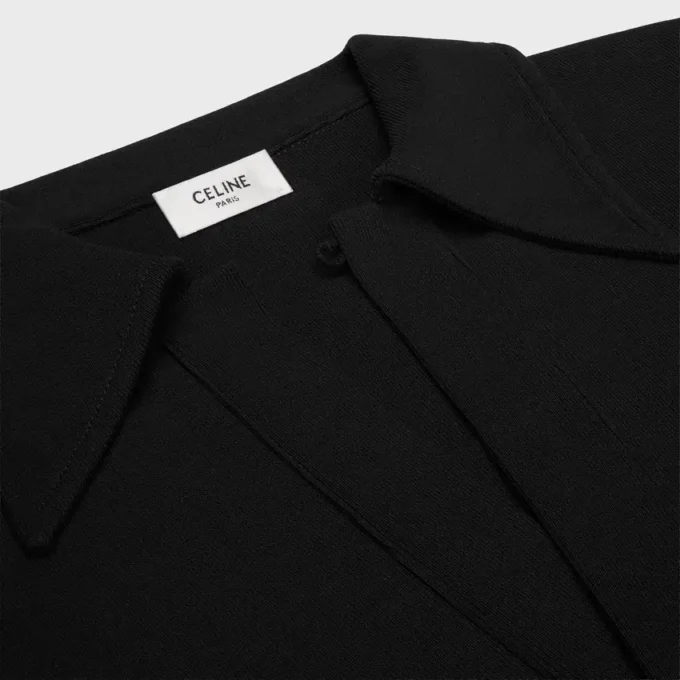 Miniabito polo in cotone a costine Miniabito polo in cotone a costine