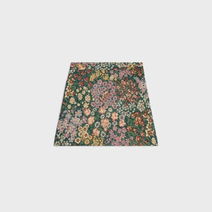 Minigonna in jacquard di cotone Minigonna in jacquard di cotone