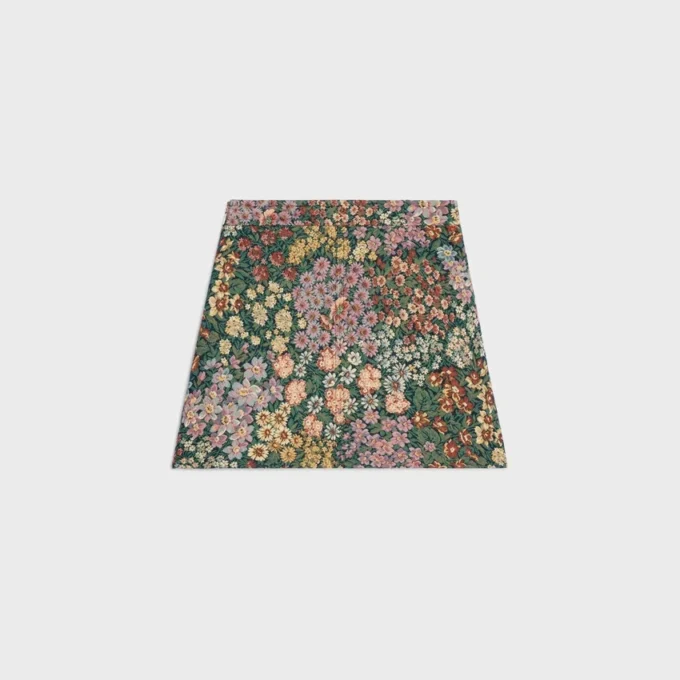 Minigonna in jacquard di cotone Minigonna in jacquard di cotone