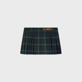 Minigonna kilt in lana tartan