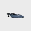Mule CELINE Alma Triomphe in denim Mule CELINE Alma Triomphe in denim