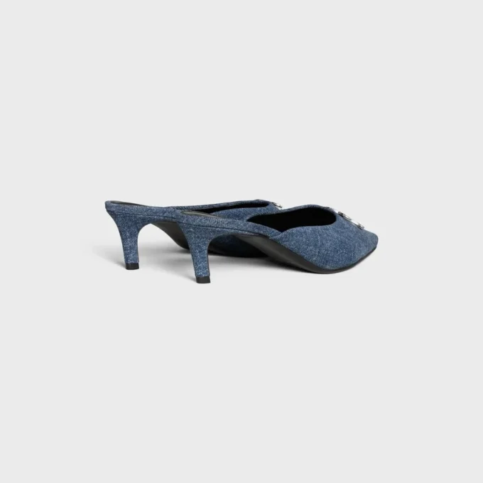 Mule CELINE Alma Triomphe in denim Mule CELINE Alma Triomphe in denim