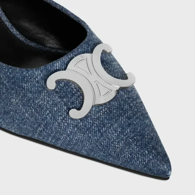Mule CELINE Alma Triomphe in denim Mule CELINE Alma Triomphe in denim