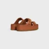 Mule con zeppa CELINE Polly in pelle di vitello Mule con zeppa CELINE Polly in pelle di vitello