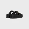 Mule con zeppa CELINE Polly in pelle di vitello Mule con zeppa CELINE Polly in pelle di vitello