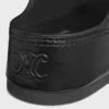 Mule con zeppa CELINE Polly in pelle di vitello Mule con zeppa CELINE Polly in pelle di vitello