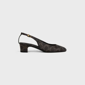 Neo City Slingback in tessuto rivestito Triomphe