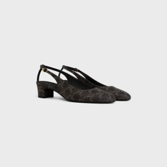 Neo City Slingback in tessuto rivestito Triomphe