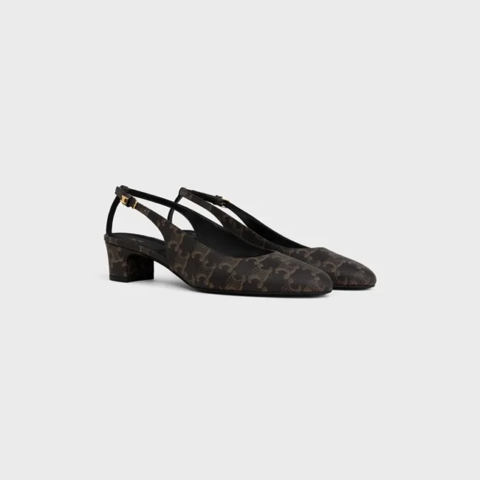 Neo City Slingback in tessuto rivestito Triomphe Neo City Slingback in tessuto rivestito Triomphe