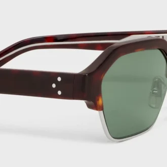 Occhiali da sole Black Frame 63 in acetato e metallo