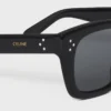 Occhiali da sole con montatura nera 41 in acetato Occhiali da sole con montatura nera 41 in acetato