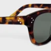 Occhiali da sole con montatura nera 42 in acetato Occhiali da sole con montatura nera 42 in acetato