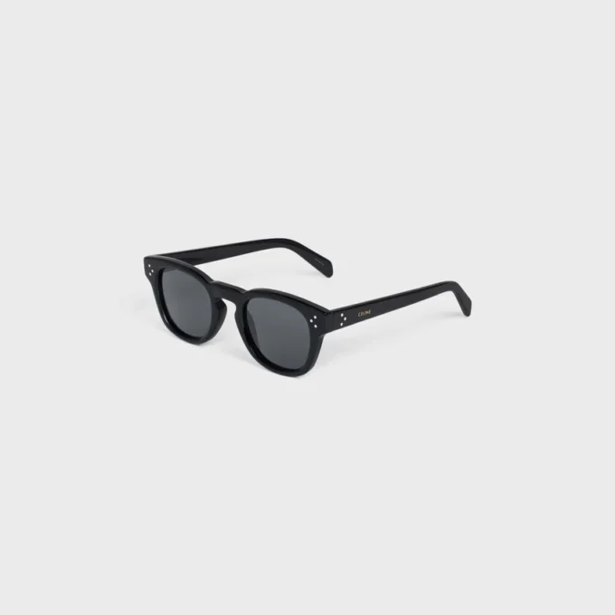 Occhiali da sole con montatura nera 42 in acetato Occhiali da sole con montatura nera 42 in acetato