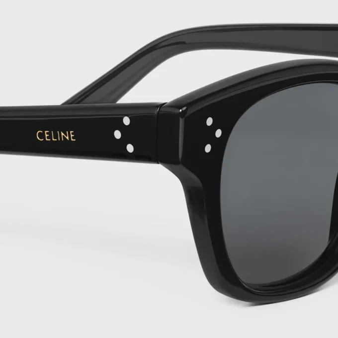 Occhiali da sole con montatura nera 42 in acetato Occhiali da sole con montatura nera 42 in acetato