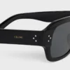 Occhiali da sole con montatura nera 61 in acetato Occhiali da sole con montatura nera 61 in acetato