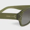 Occhiali da sole con montatura nera 61 in acetato Occhiali da sole con montatura nera 61 in acetato