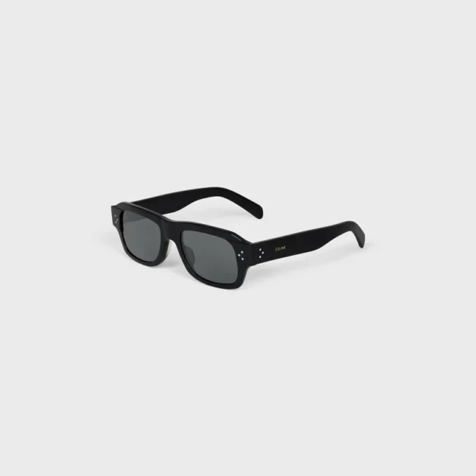Occhiali da sole con montatura nera 61 in acetato Occhiali da sole con montatura nera 61 in acetato