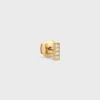 Orecchini a bottone CELINE Line in oro giallo e diamanti