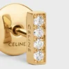 Orecchini a bottone CELINE Line in oro giallo e diamanti