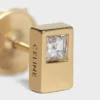 Orecchini a bottone CELINE Sentimental Double Square in oro giallo e diamanti Orecchini a bottone CELINE Sentimental Double Square in oro giallo e diamanti