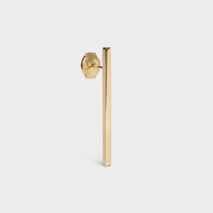 Orecchini CELINE Sentimental Straight in oro giallo e diamanti Orecchini CELINE Sentimental Straight in oro giallo e diamanti