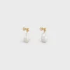 Orecchini Les Perles CELINE Baroque in ottone con finitura dorata e perle coltivate