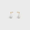 Orecchini Les Perles CELINE Baroque in ottone con finitura dorata e perle coltivate
