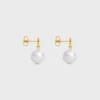 Orecchini Les Perles CELINE in ottone con finitura dorata e perle in resina Orecchini Les Perles CELINE in ottone con finitura dorata e perle in resina