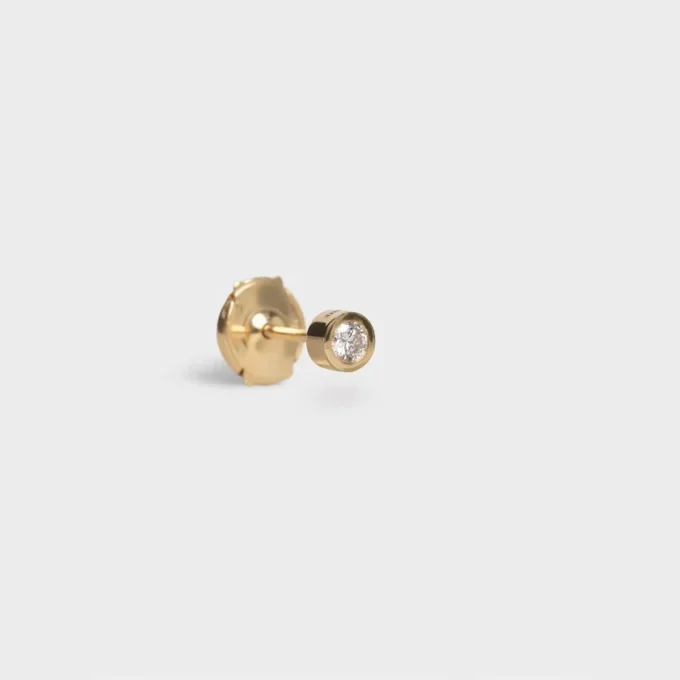 Orecchino a bottone CELINE Sentimental Brillant in oro giallo e diamanti Orecchino a bottone CELINE Sentimental Brillant in oro giallo e diamanti