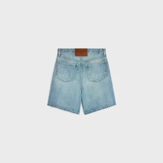 Pantaloncini 001 in denim di cotone Pantaloncini 001 in denim di cotone