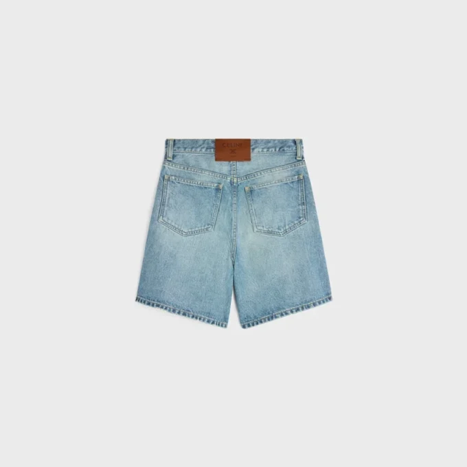 Pantaloncini 001 in denim di cotone