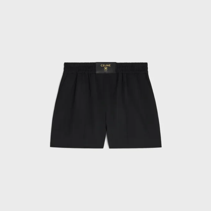 Pantaloncini in twill di lana