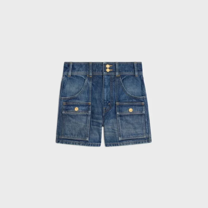 Pantaloncini Kitty in denim scuro Union Wash Pantaloncini Kitty in denim scuro Union Wash